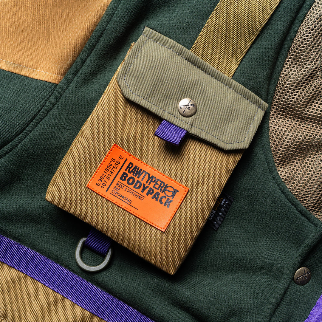 Varsity Jacket Rawtype Riot X Bodypack - Olive