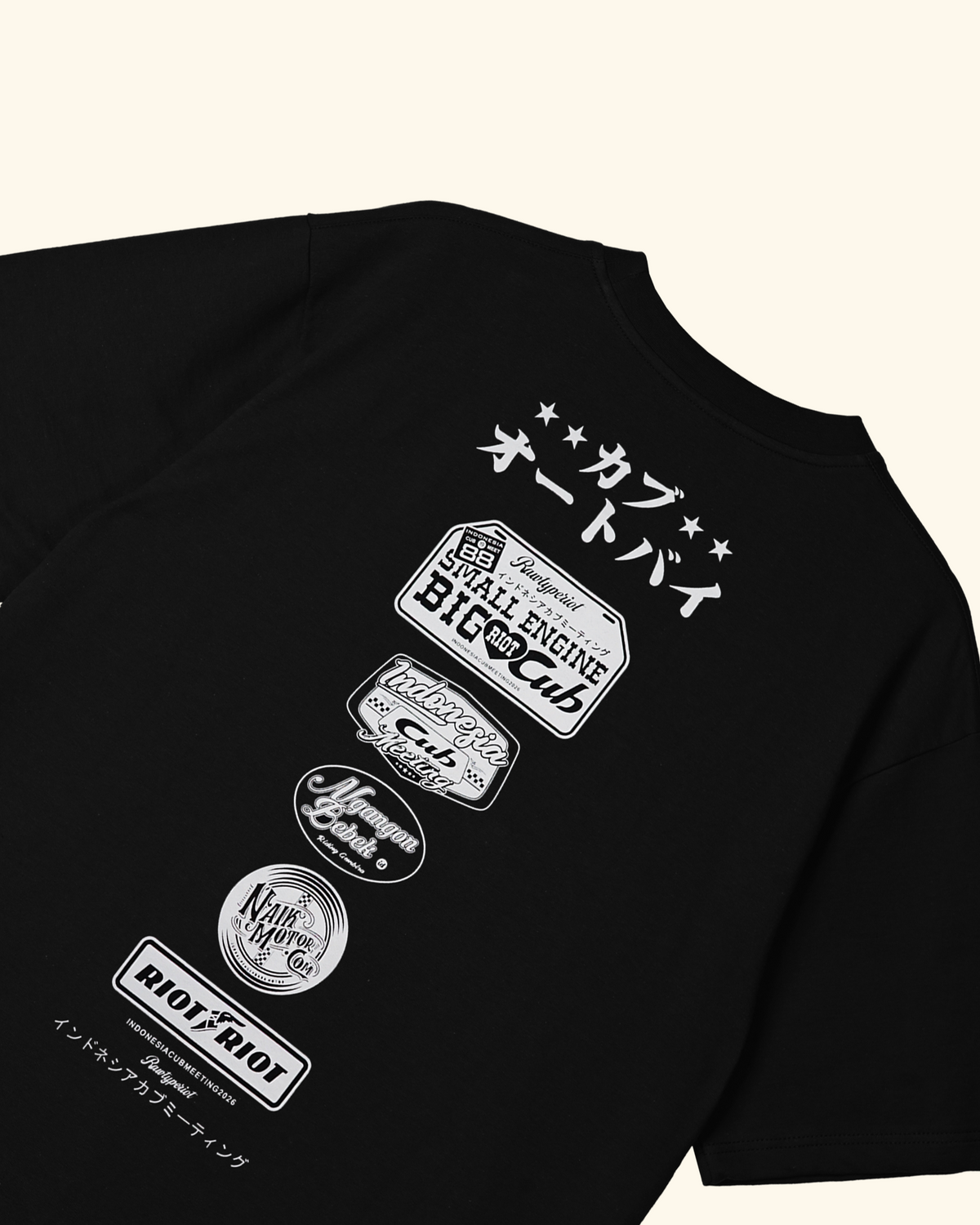 RAWTYPE RIOT Icm x Rtr Tees - Black