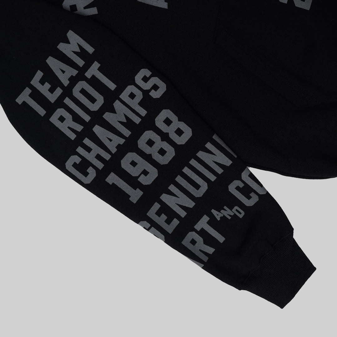 RAWTYPE RIOT Type Riot Hoodie - Black