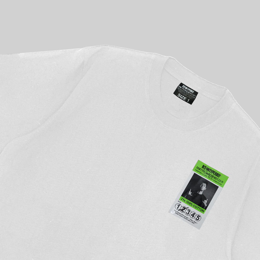 RAWTYPE RIOT WHITE TEE HENDYON X RTR