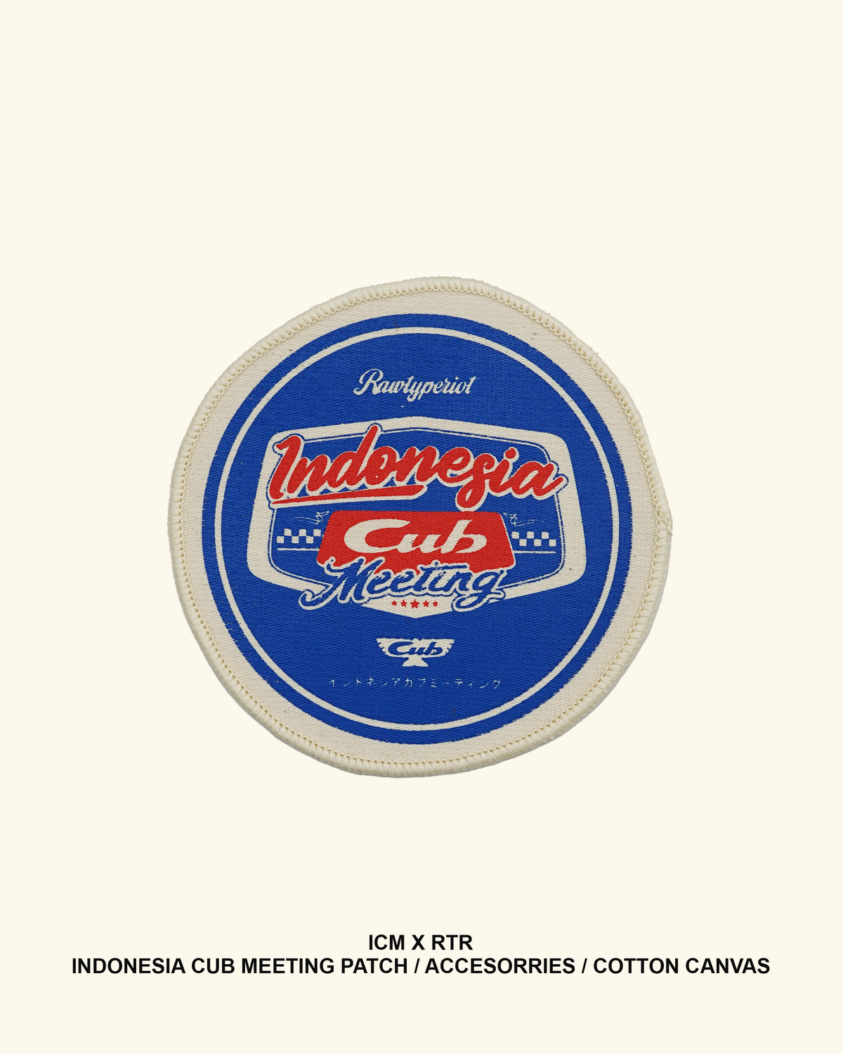 RAWTYPE RIOT Indonesia Cub Meeting Patch