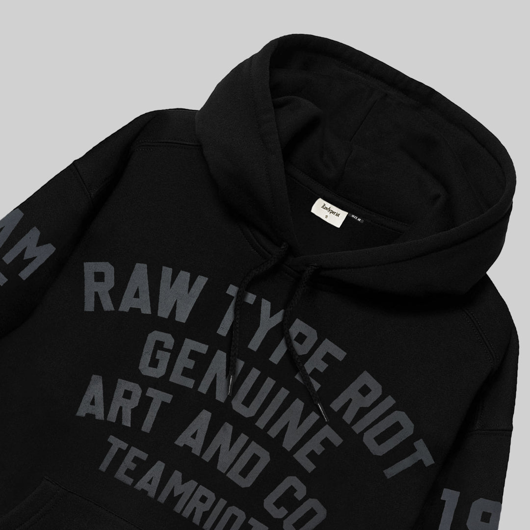 RAWTYPE RIOT Type Riot Hoodie - Black