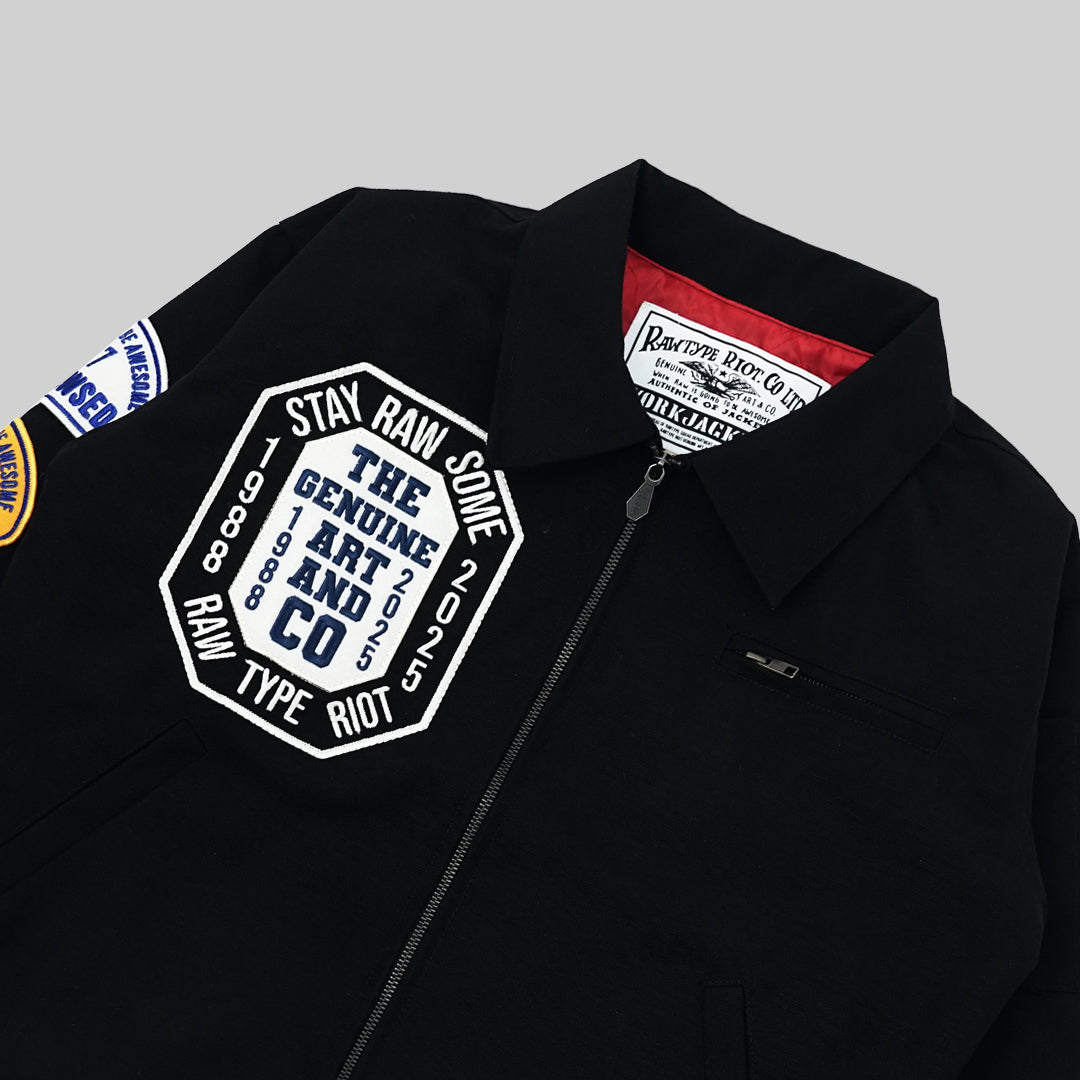 RAWTYPE RIOT Tom Patches Work Jacket - Black