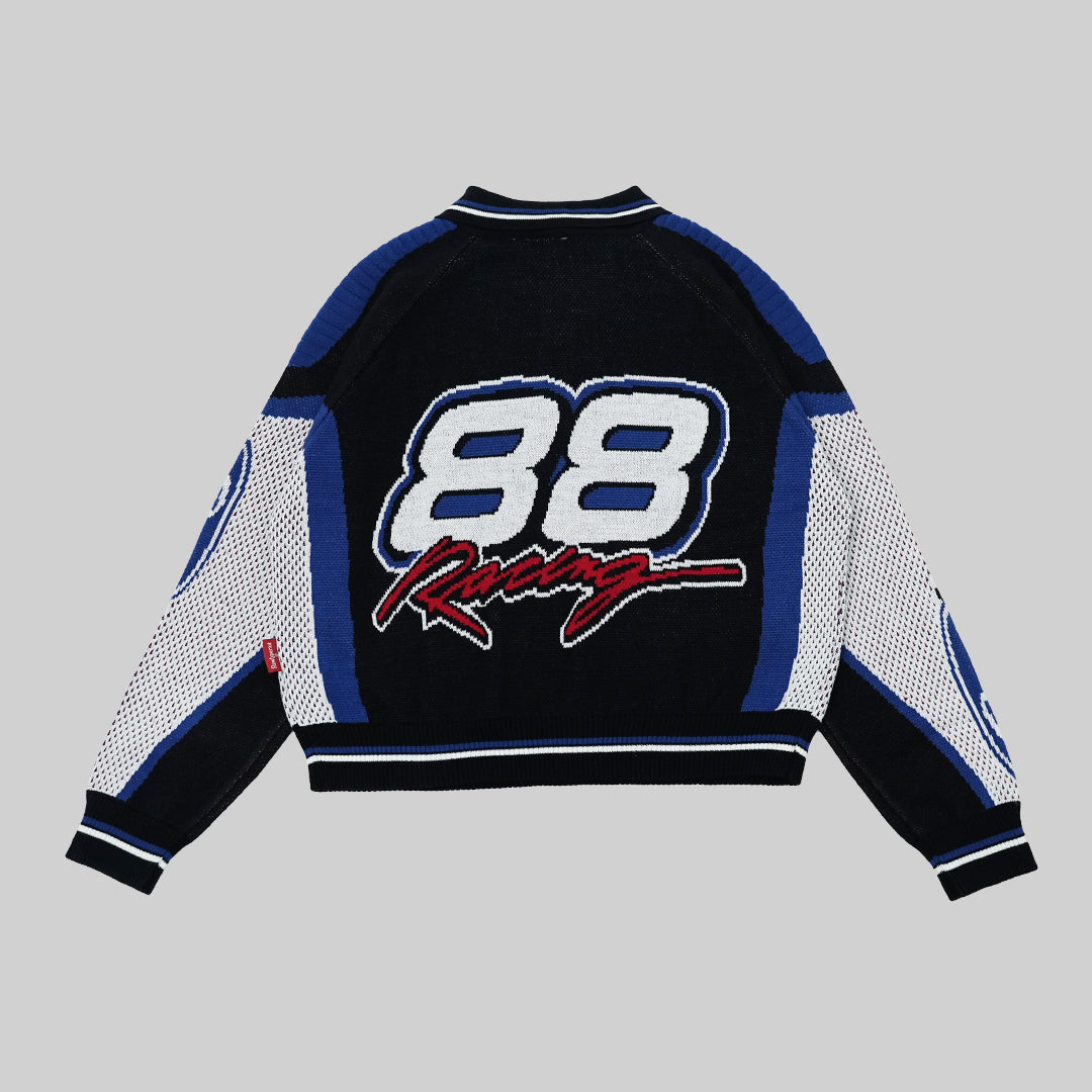 RAWTYPE RIOT 88 Racing Crop Knitwear - Blue Black (Women Only)