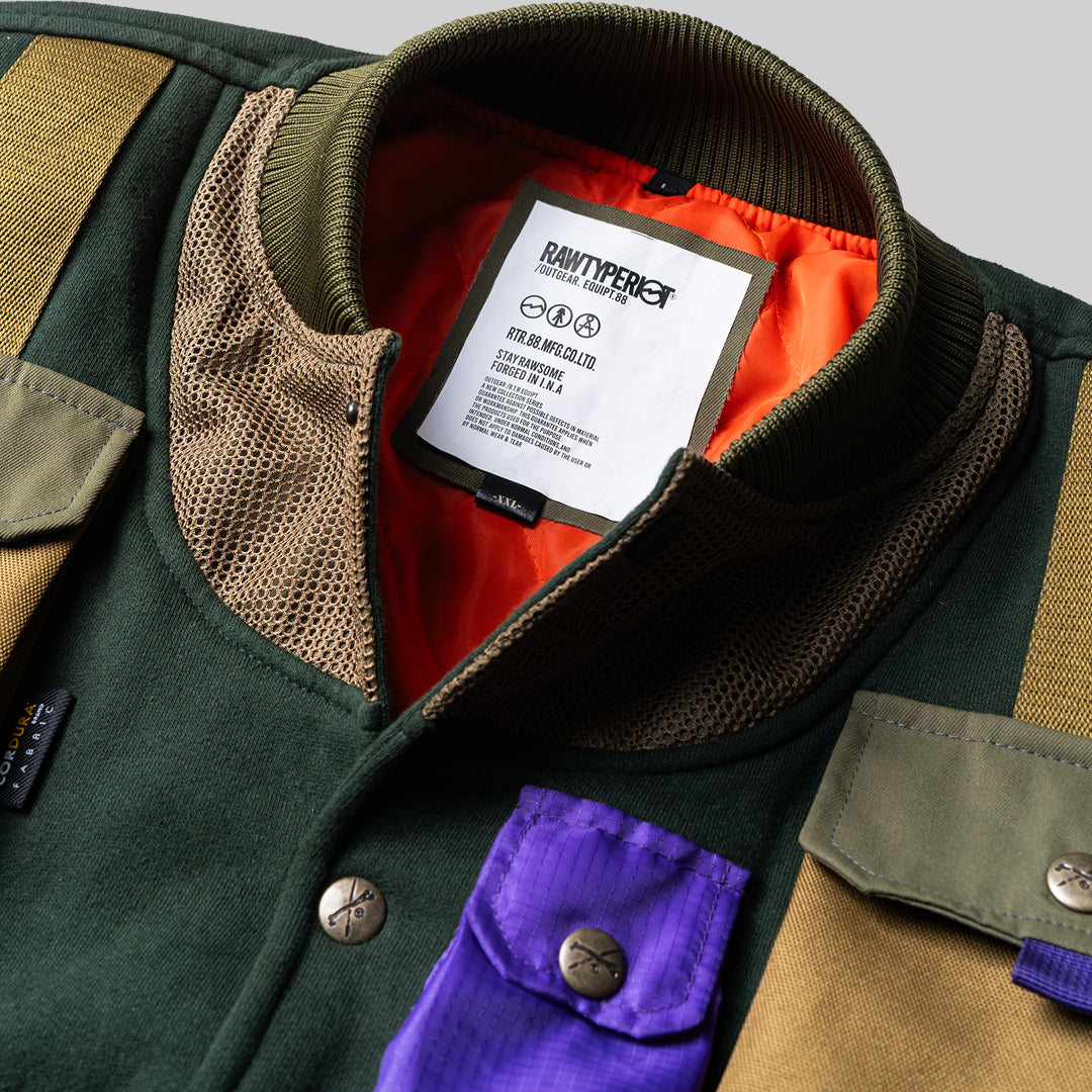 Varsity Jacket Rawtype Riot X Bodypack - Olive