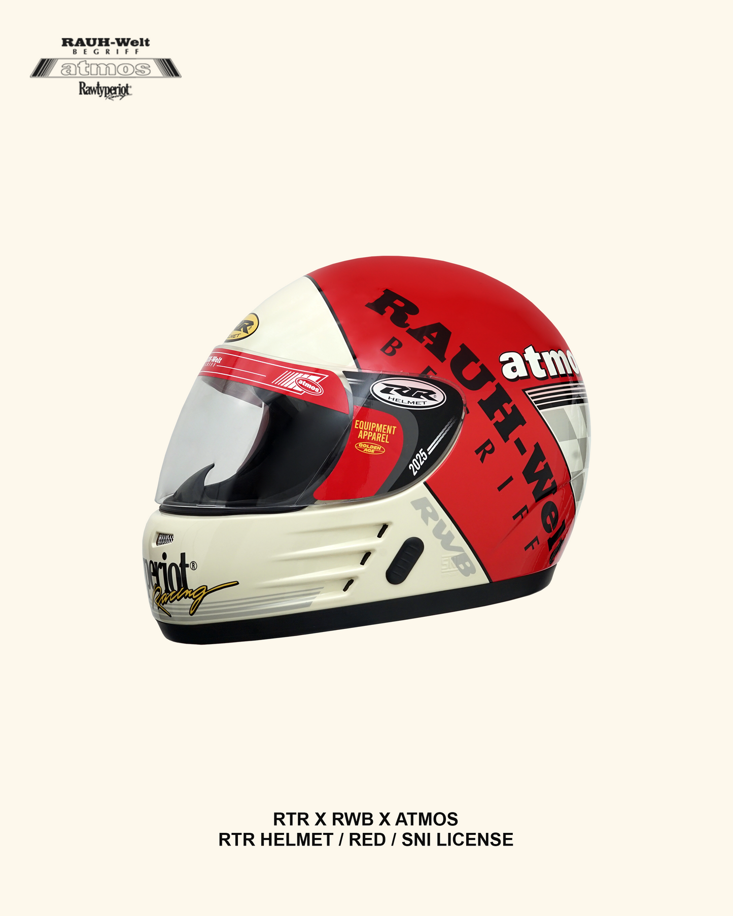 RAWTPE RIOT HELMET RWB X ATMOS X RTR