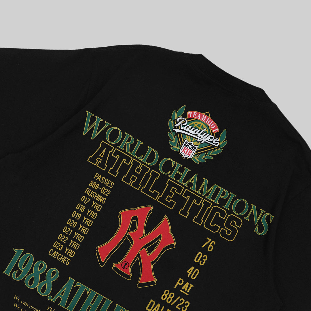 RAWTYPE RIOT 88 Champ S&D Tees - Black