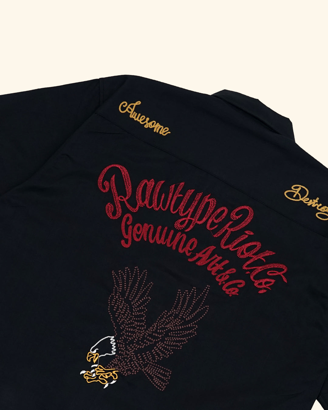 RAWTYPE RIOT Flying Eagle Work Shirt - Black