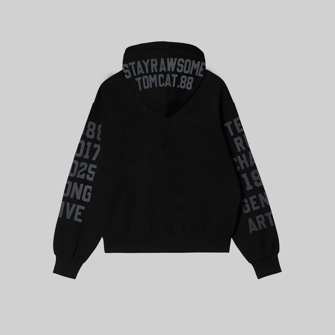 RAWTYPE RIOT Type Riot Hoodie - Black