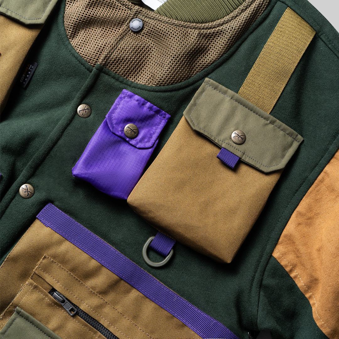 Varsity Jacket Rawtype Riot X Bodypack - Olive