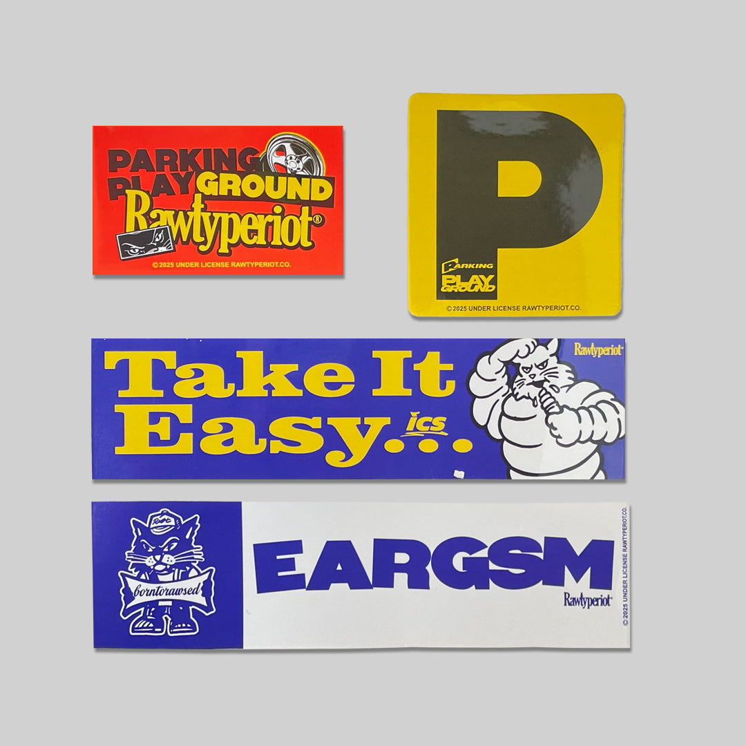 RAWTYPE RIOT Parking Playground Sticker Pack