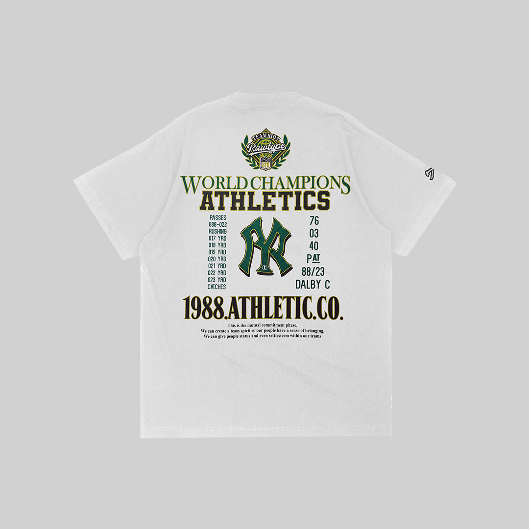 RAWTYPE RIOT 88 Champ s&d Tees - White