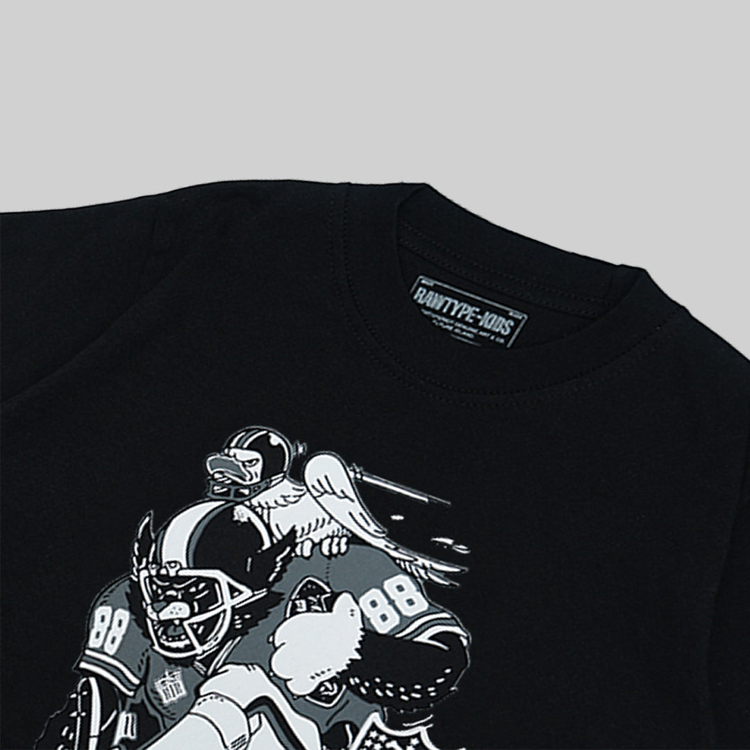 CATS EAGLE KIDS TEES - BLACK