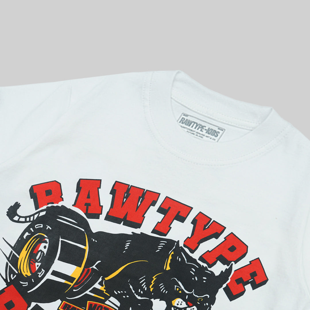 CAT SPEED KIDS TEES - WHITE