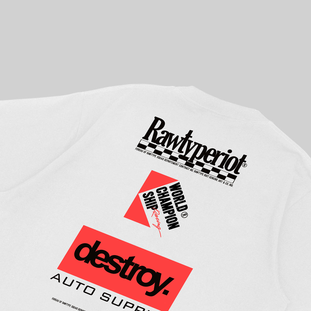 CHAMPIONS HELMET TEES - WHITE