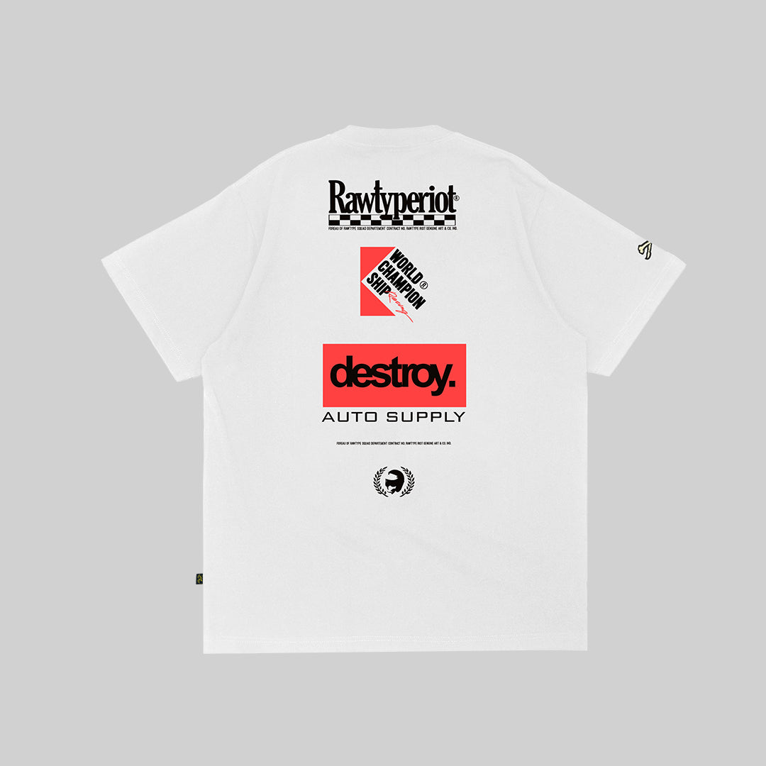 CHAMPIONS HELMET TEES - WHITE