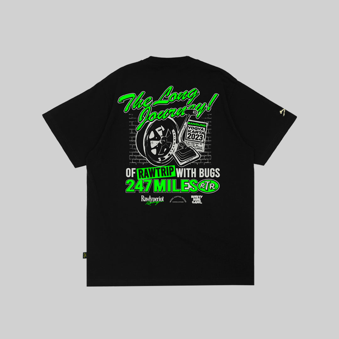 Rawtrip 247 Miles Tees - Black