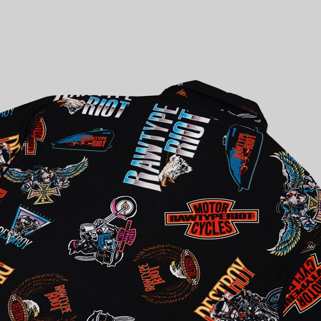 Cycle Bowling Shirt - Black