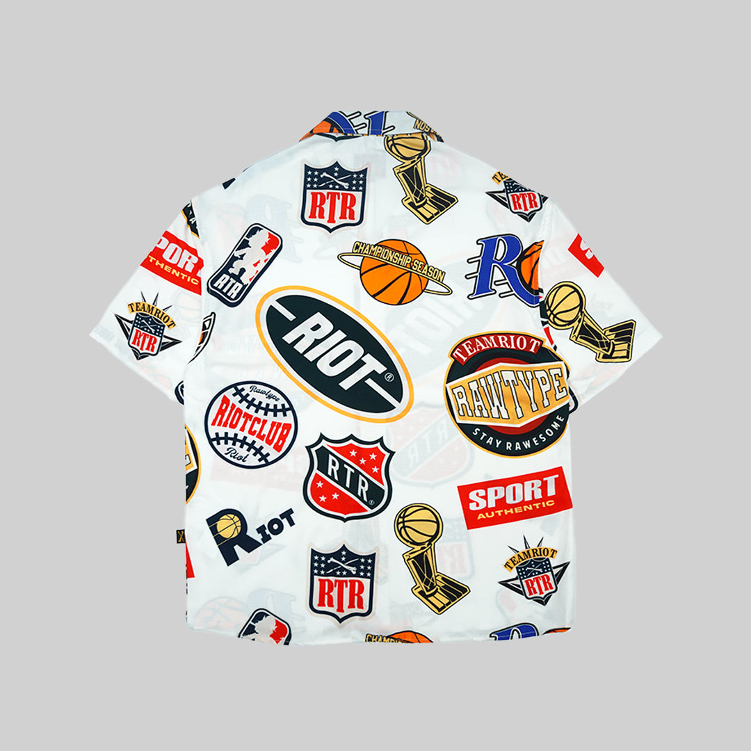 Sport Team Bowling Shirt - White