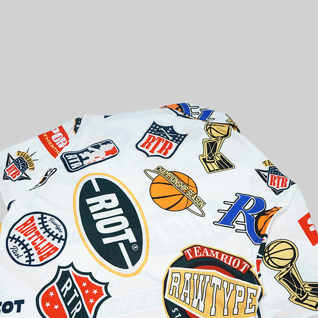 Sport Team Bowling Shirt - White