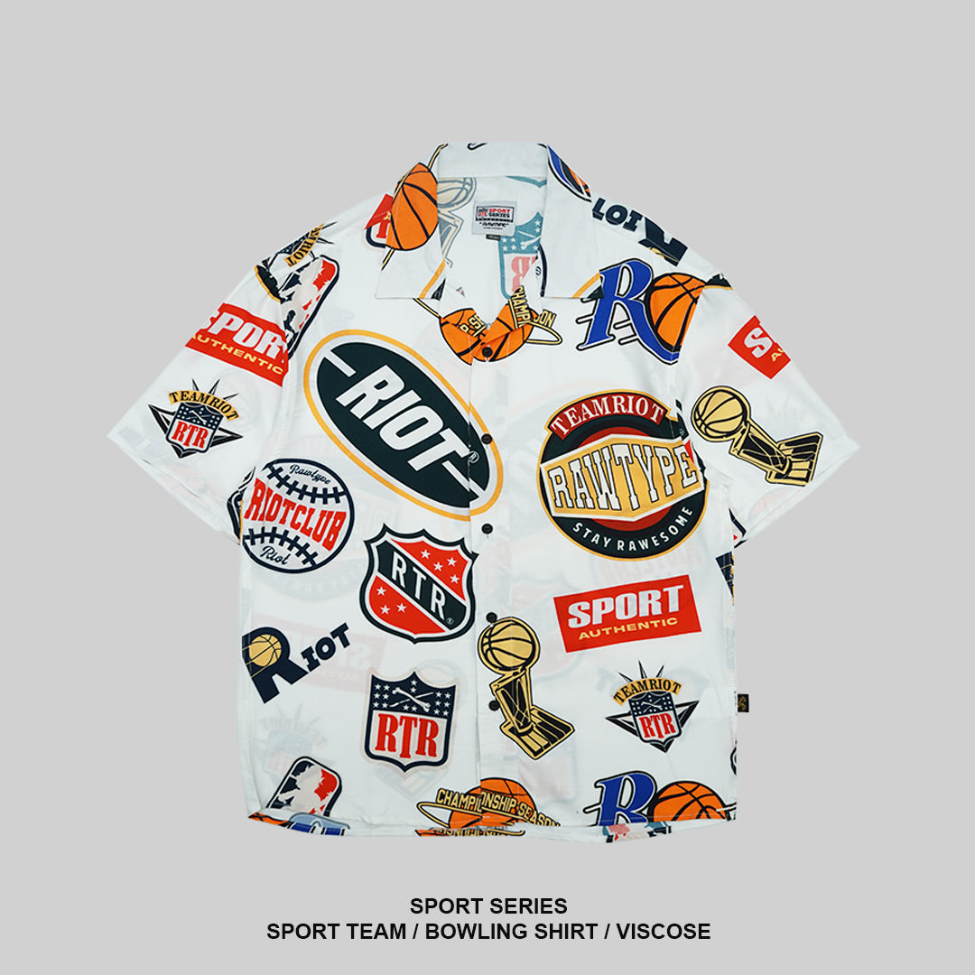 Sport Team Bowling Shirt - White