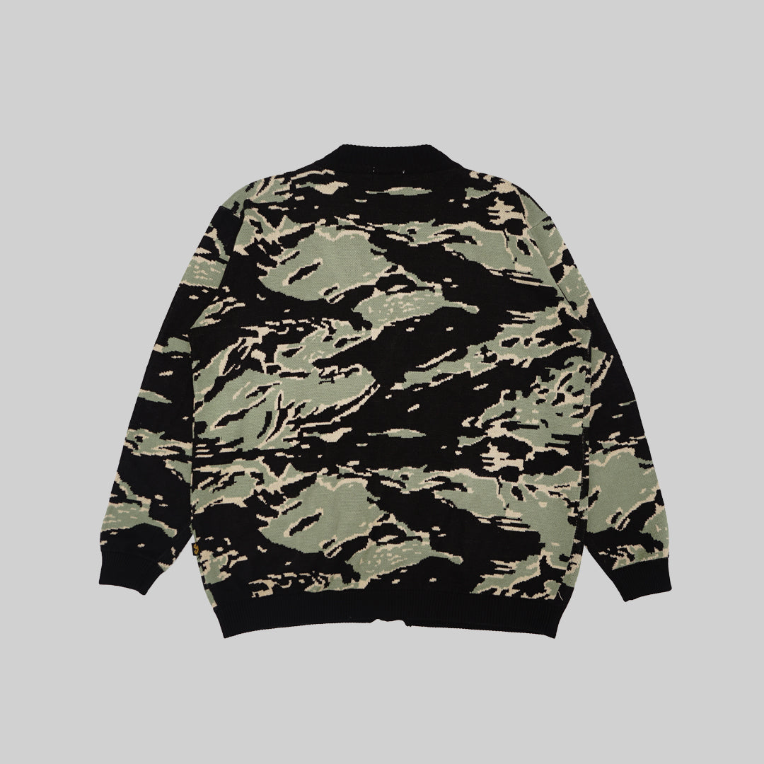 TIGER STRIPE KNIT - Camo