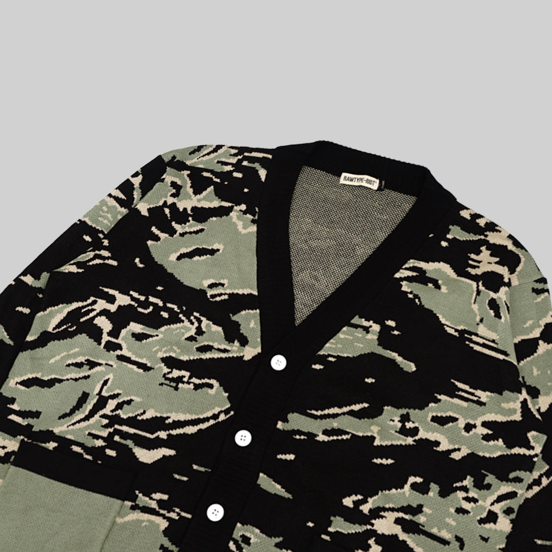 TIGER STRIPE KNIT - Camo