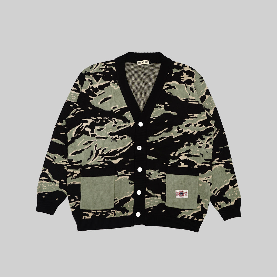 TIGER STRIPE KNIT - Camo