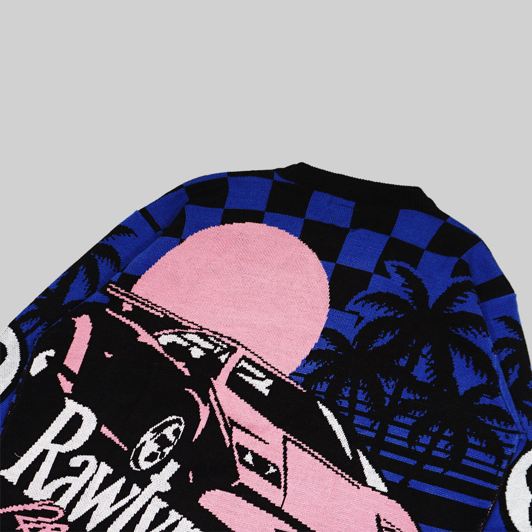 RACING SUMMER KNIT - BLUE