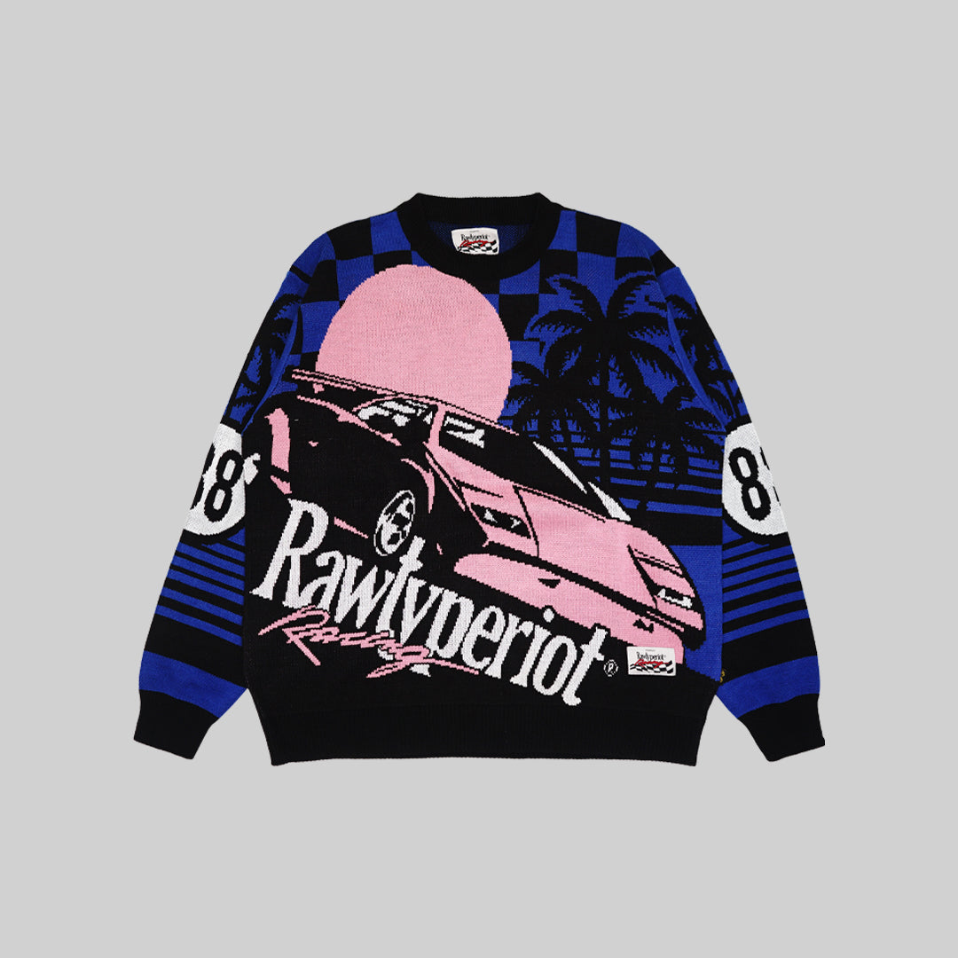 RACING SUMMER KNIT - BLUE