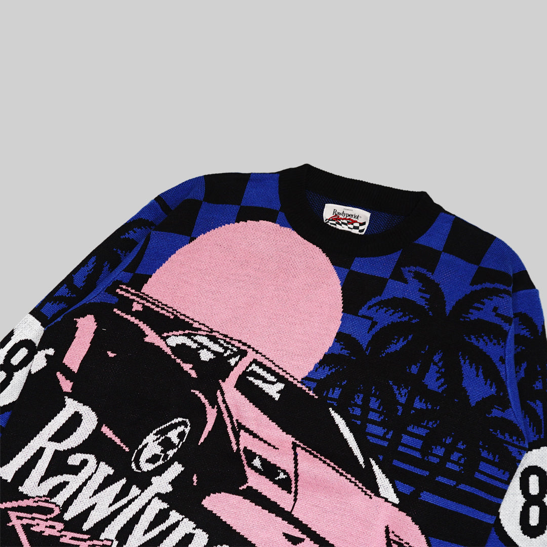 RACING SUMMER KNIT - BLUE