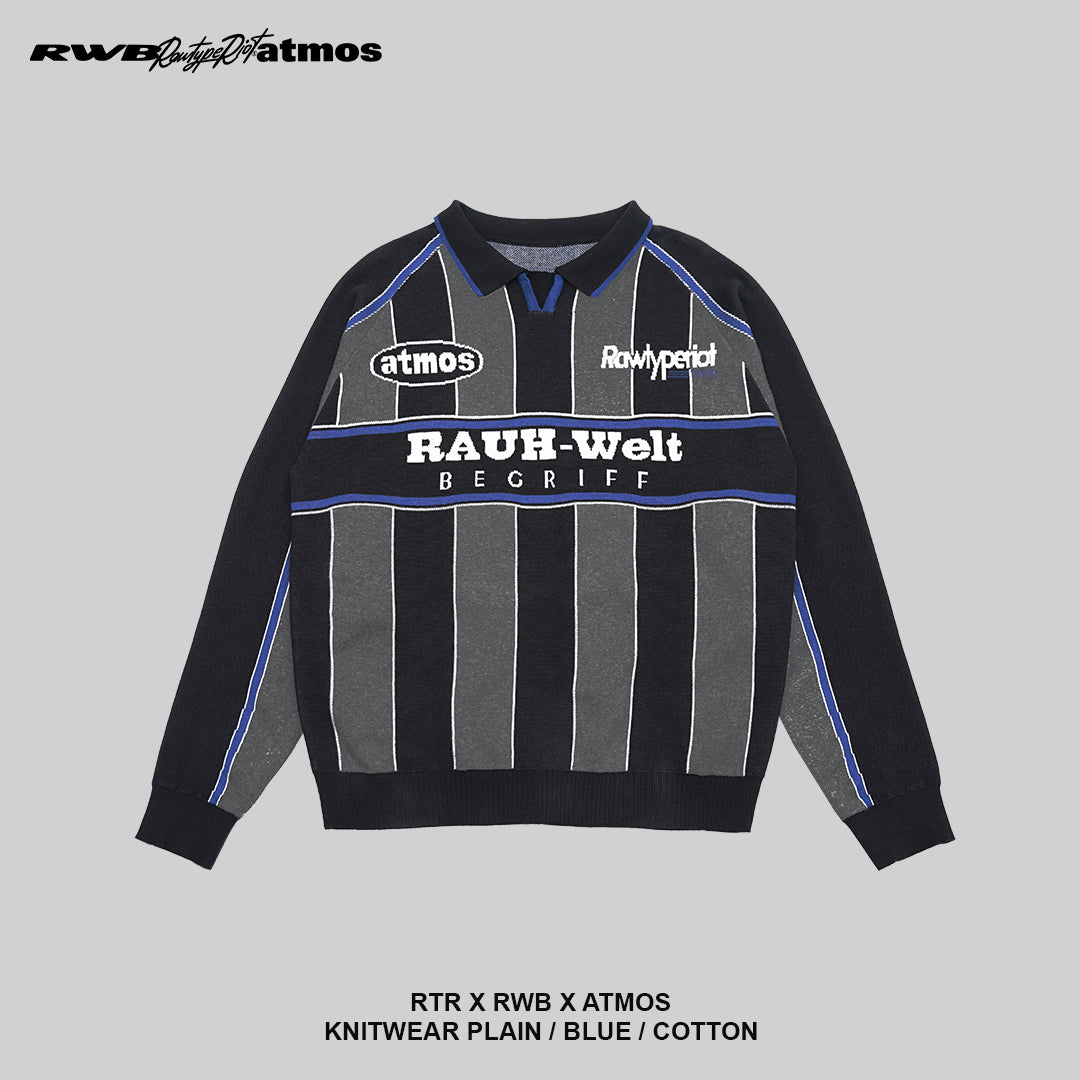ATMOS X RWB X RTR KNITWEAR STRIPED - BLUE