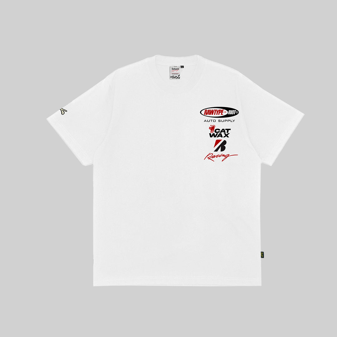 CAT WAX TEES - WHITE