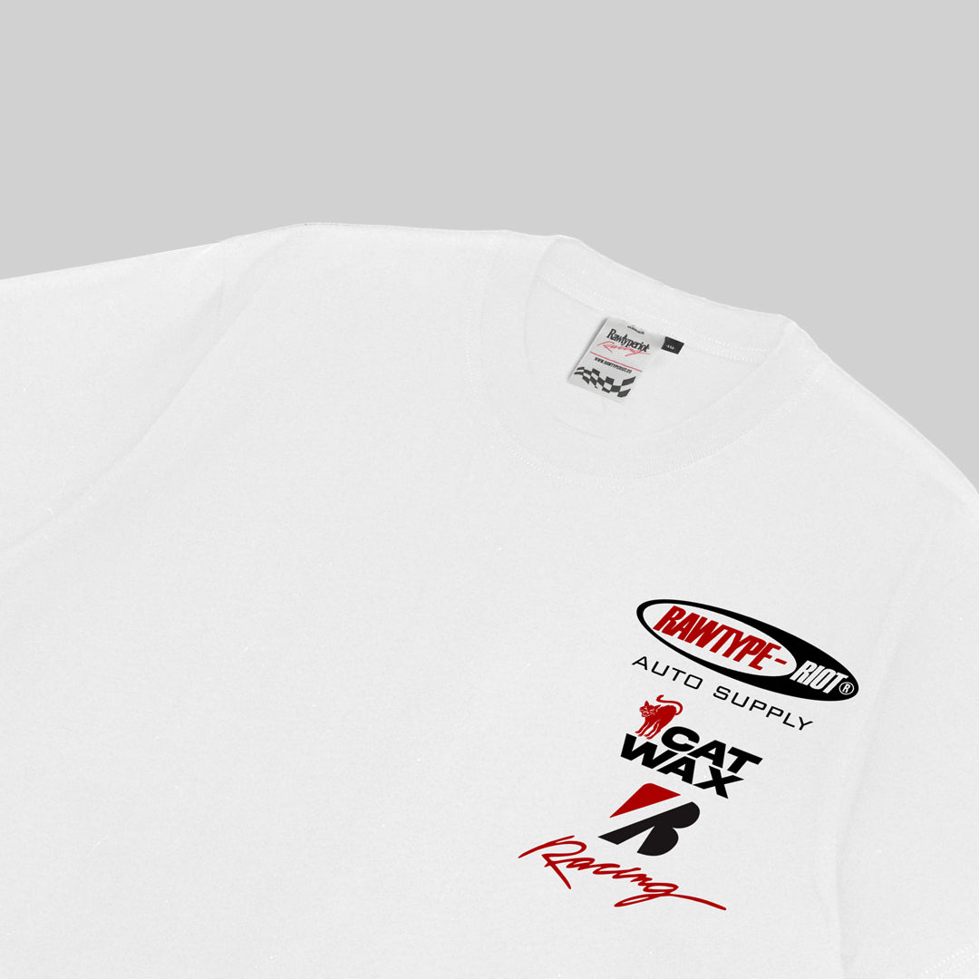 CAT WAX TEES - WHITE