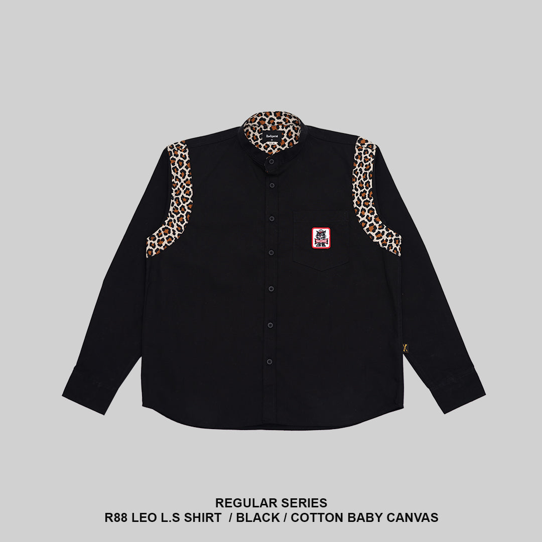 R88 LEO L.S SHIRT - BLACK
