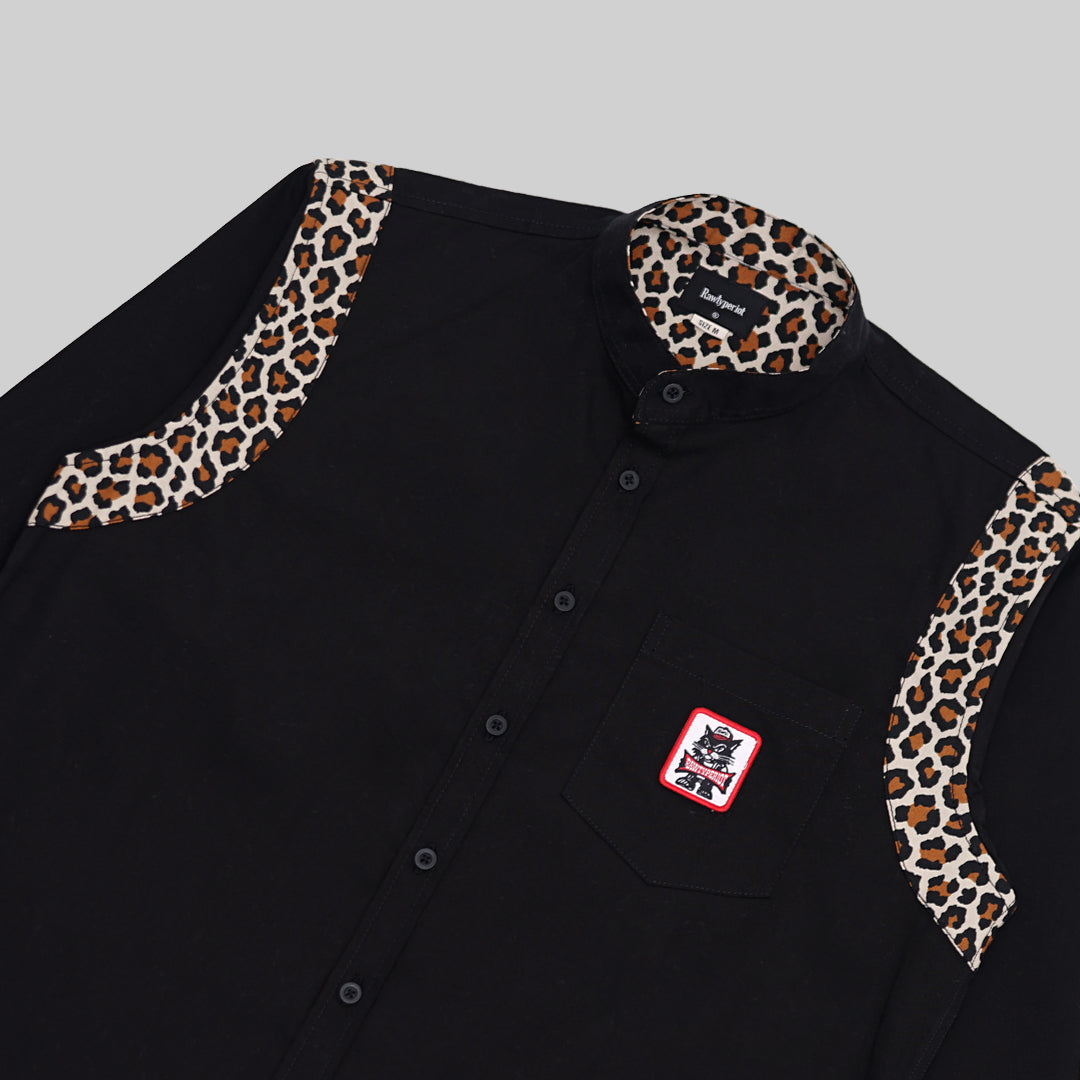 R88 LEO L.S SHIRT - BLACK