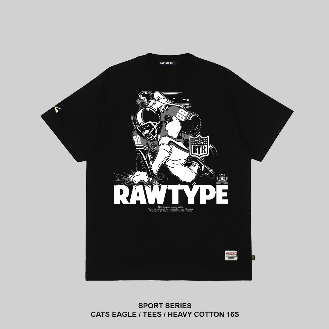 CATS EAGLE TEES - BLACK