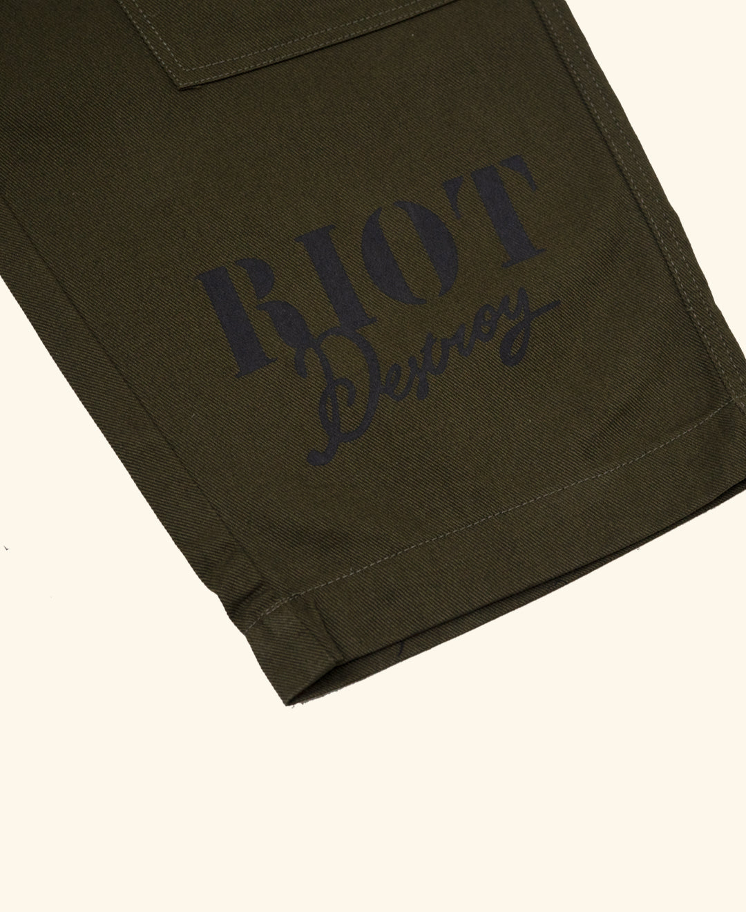 RAWTYPE RIOT Skull Double Knee Pants - Olive