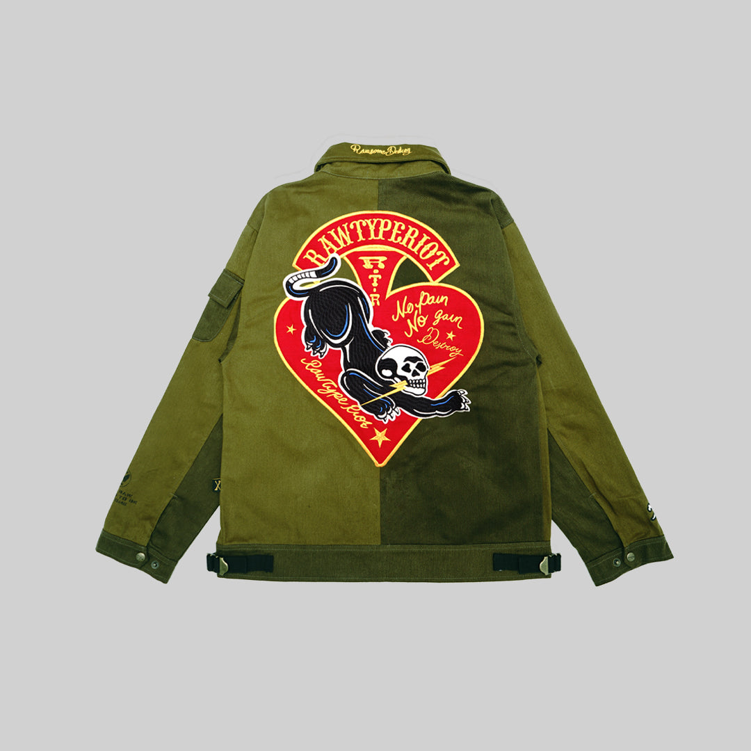 SKULL DESTROY SJ - OLIVE