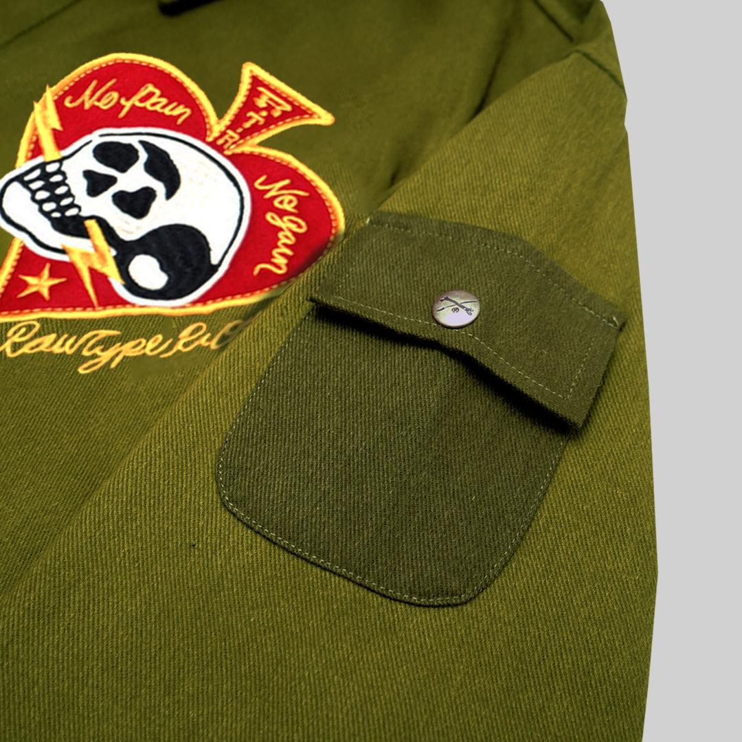 SKULL DESTROY SJ - OLIVE