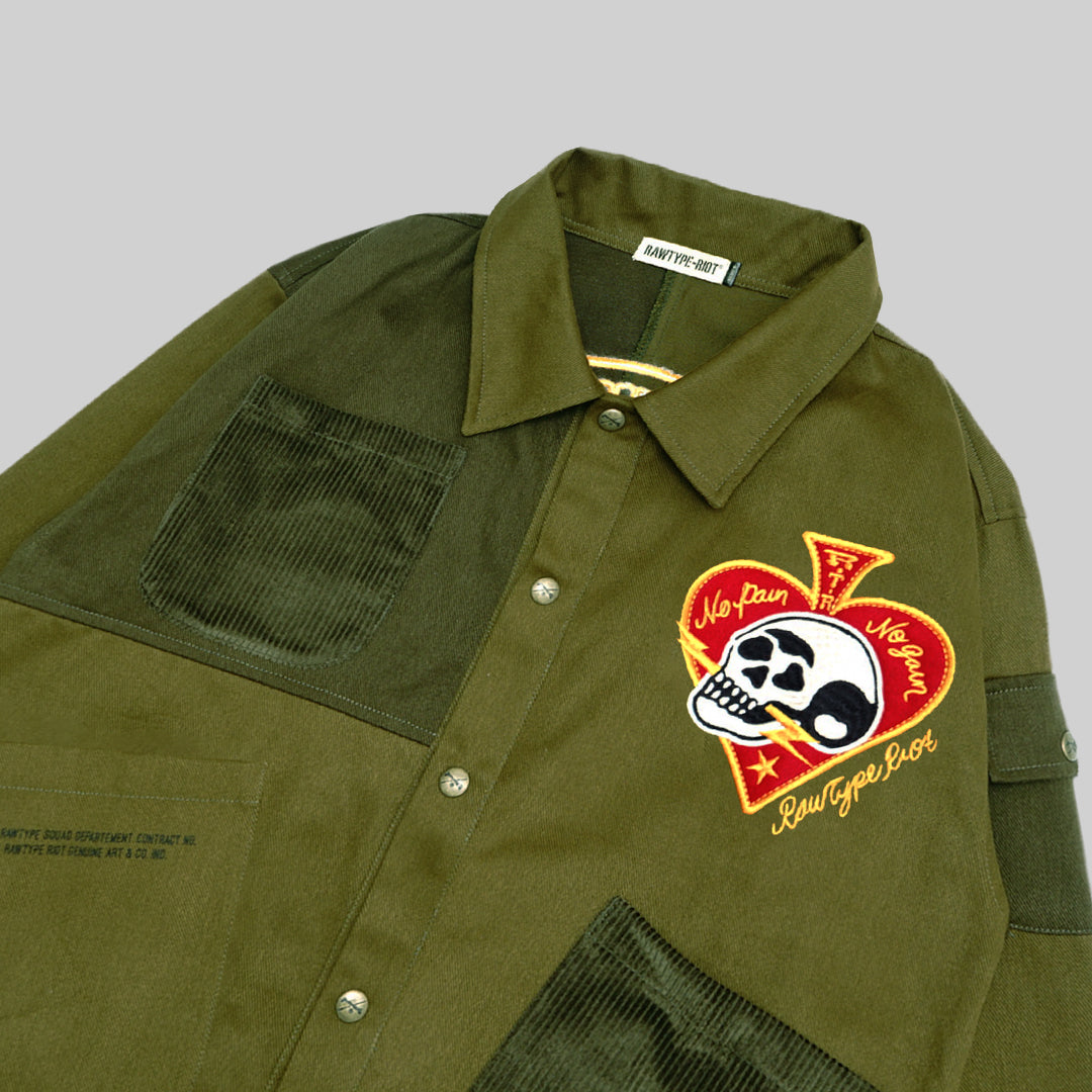 SKULL DESTROY SJ - OLIVE