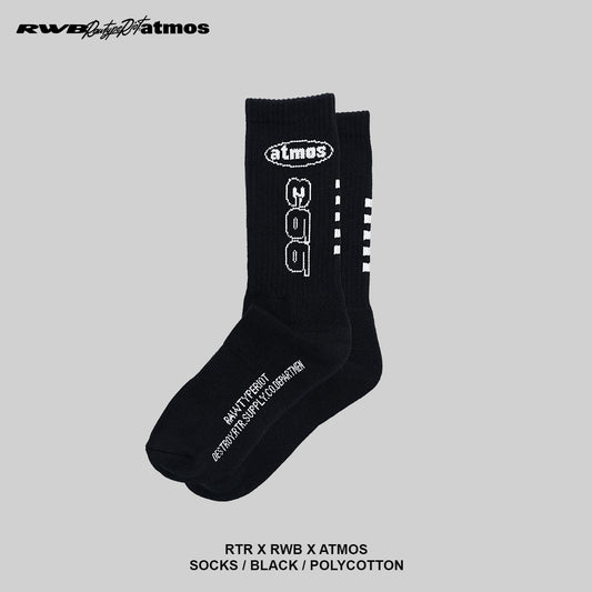 ATMOS X RWB X RTR SOCKS - BLACK
