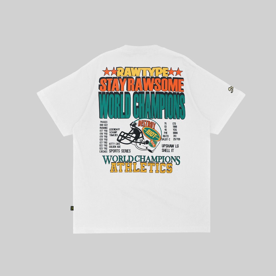 CHAMPIONS ATHLETICS TEES - WHITE