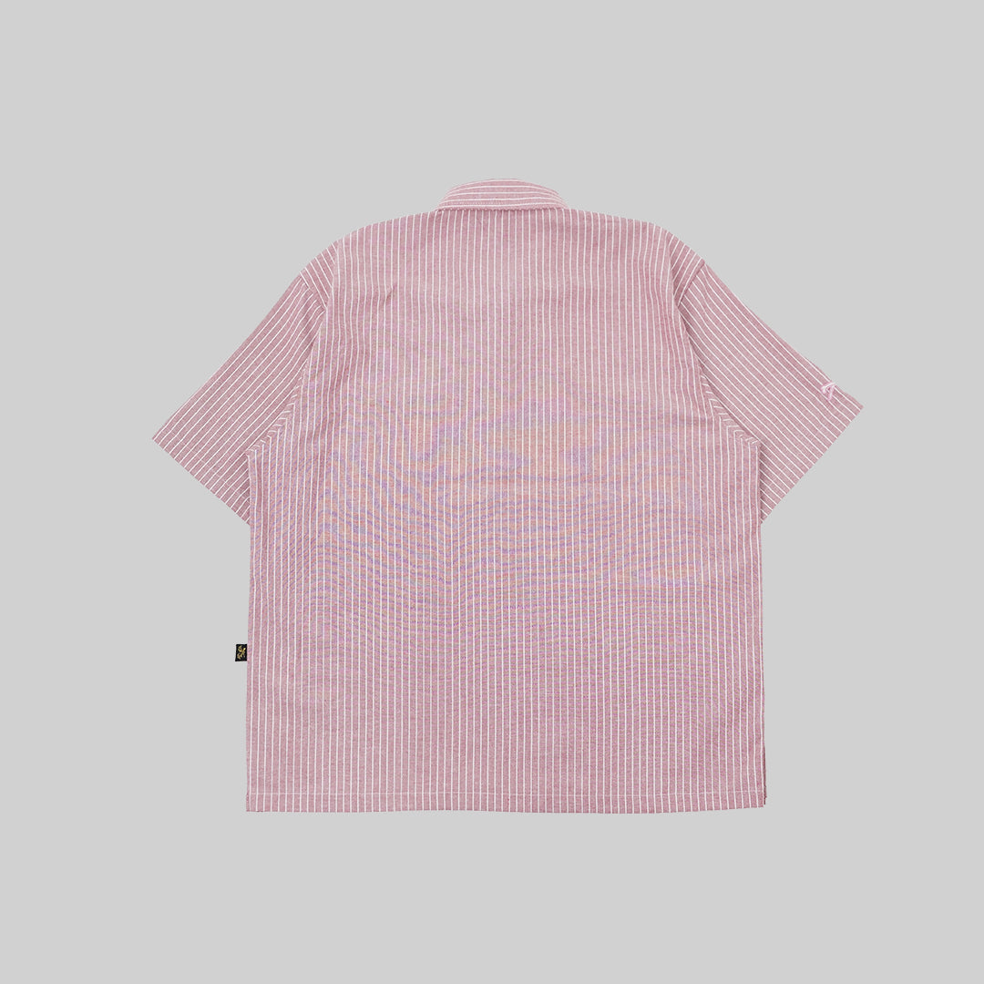 TOM SHIRT HALF ZIP - PINK