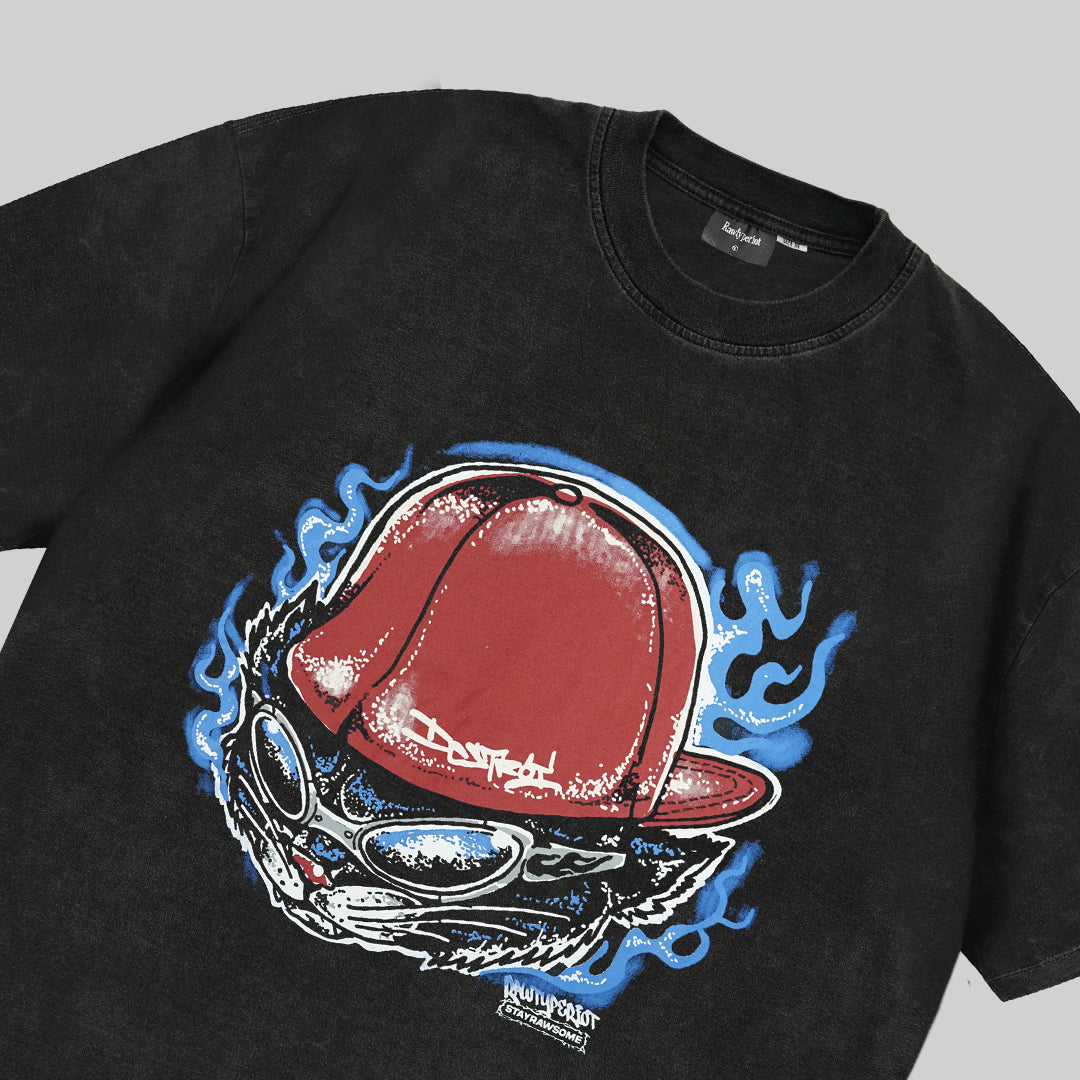 TOMZ HEAD TEE - BLACK