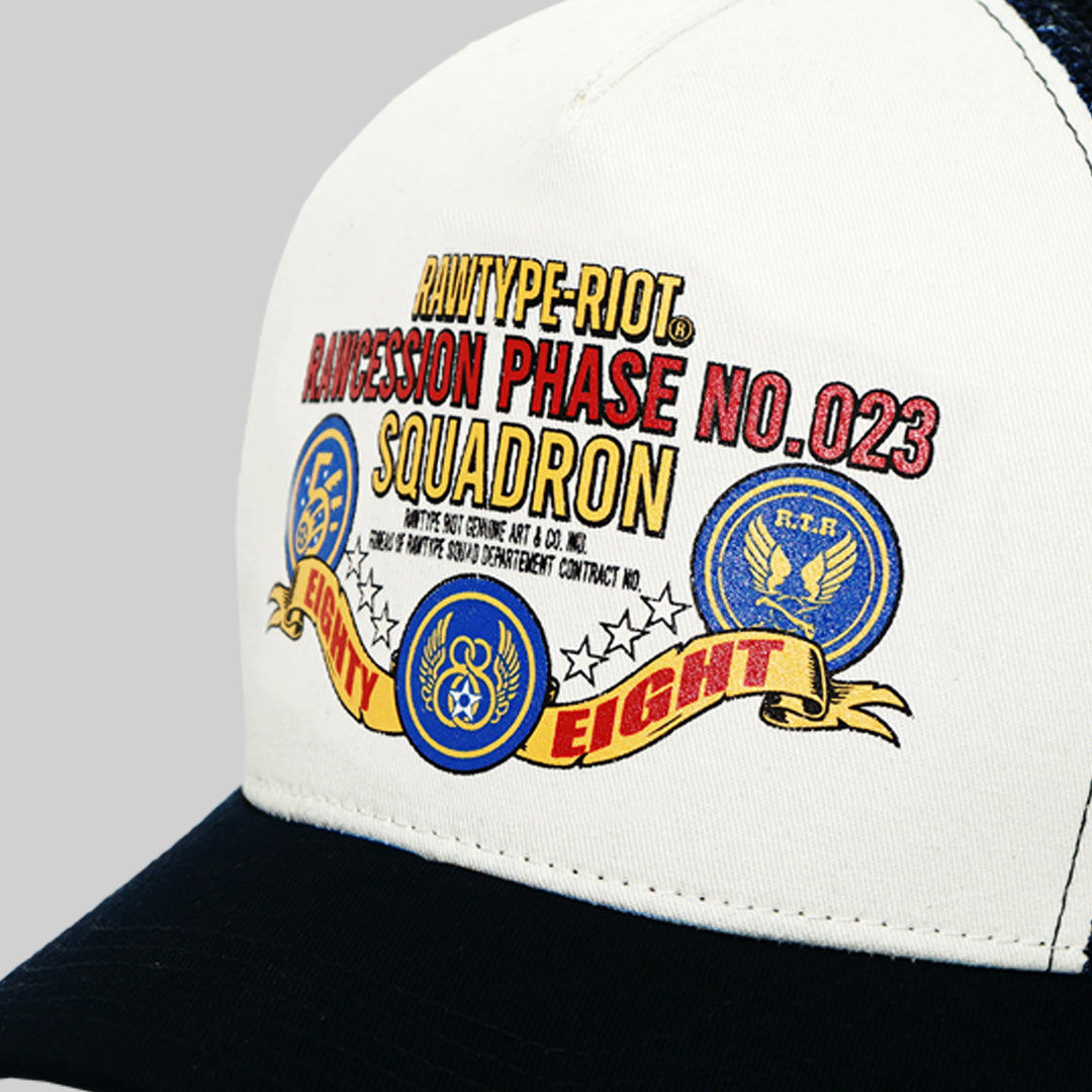 SQUADRON TRUCKER HAT - BLACK