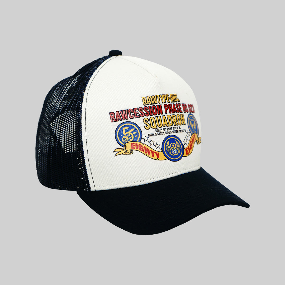 SQUADRON TRUCKER HAT - BLACK