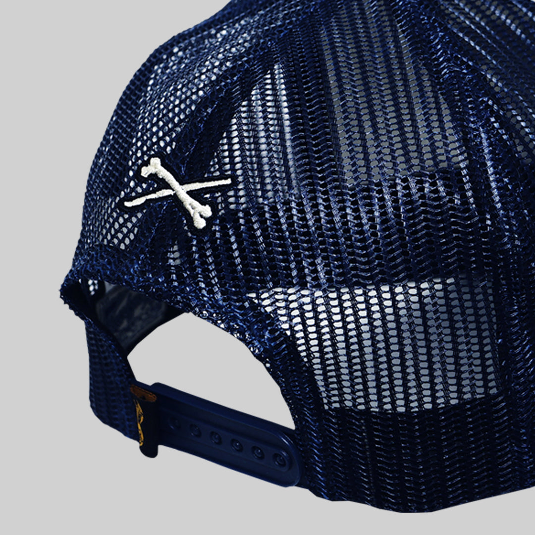 FLAG TRUCKER HAT - NAVY
