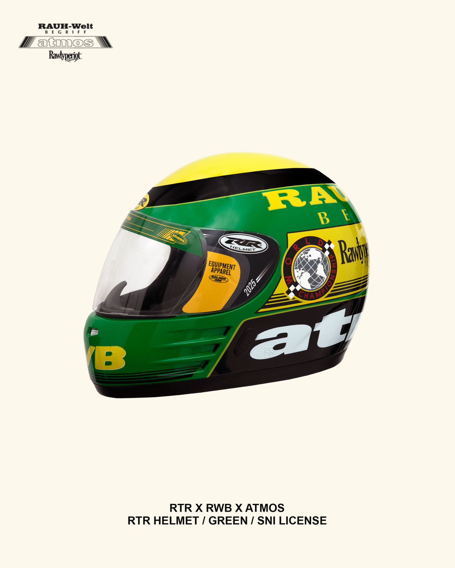 RAWTPE RIOT HELMET RWB X ATMOS X RTR