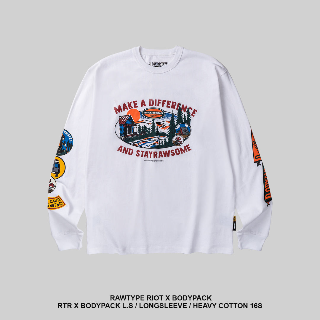 Rawtype Riot X Bodypack Longsleeve - White